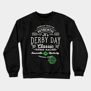 Funny Horse Derby Party Blue Crewneck Sweatshirt